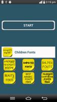 Children Fonts poster