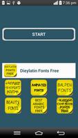 Diey Latin Fonts Free پوسٹر