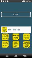 Fun Fonts Free পোস্টার