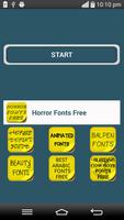 Horror Fonts Free poster