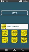 Ninja Fonts Free poster