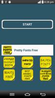 Pretty Fonts Free الملصق