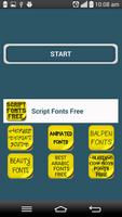 Script Fonts Free poster