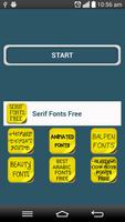 Serif Fonts Free Cartaz
