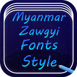 Myanmar Zawgyi Font Style icono