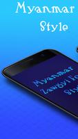 Myanmar Zawgyi Font Style постер