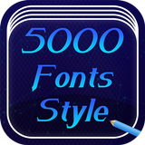 5000 Font Style Free icône