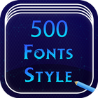 500 Font Style 아이콘