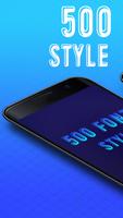 500 Font Style 포스터