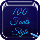 100 Font Style icône