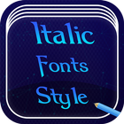 Italic Font Style आइकन