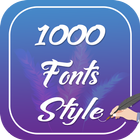 1000 Font Style ไอคอน