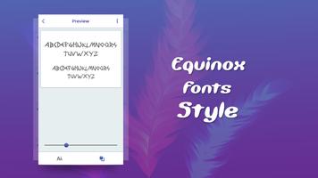 Equinox Font Style-poster