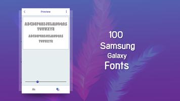 100 Samsung Galaxy Font Style Plakat