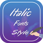 Italic Font Style Zeichen
