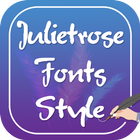 Julietrose Font Style Zeichen