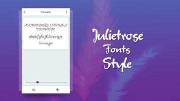 Julietrose Font Style โปสเตอร์