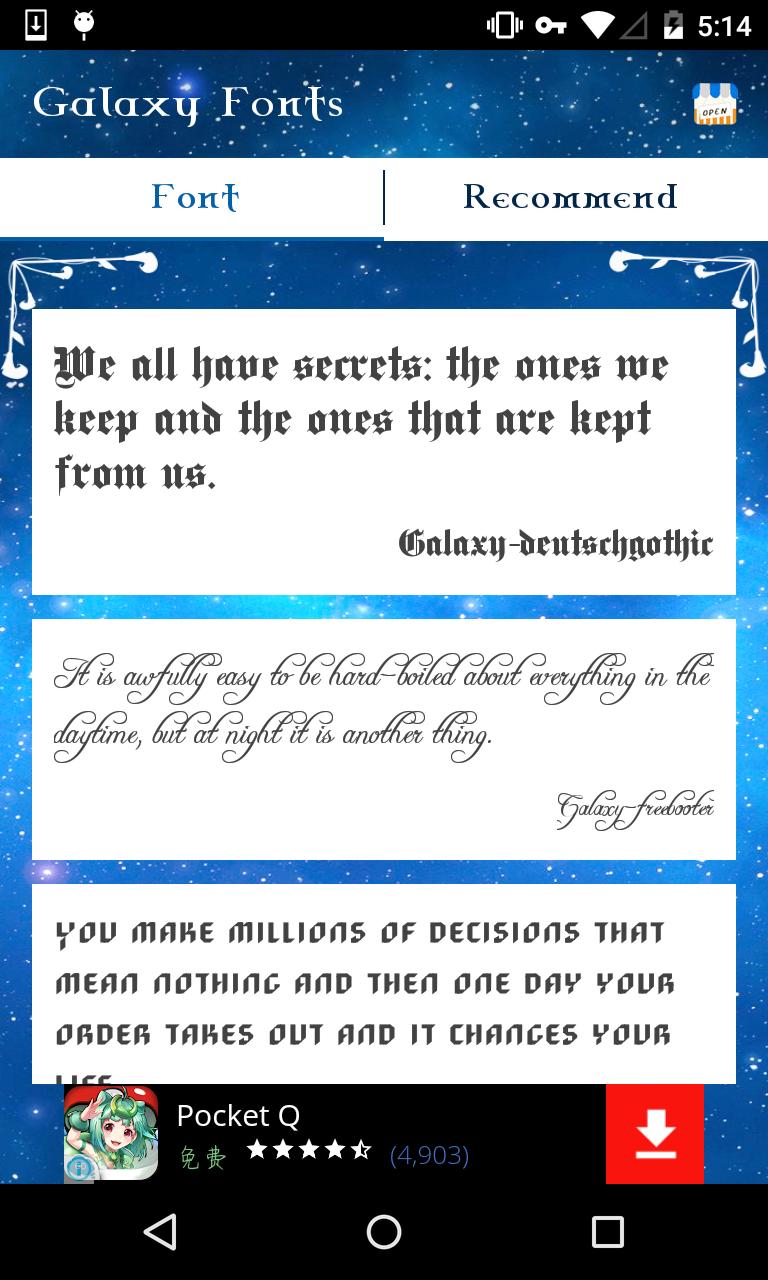 galaxy fonts for android apk download good fonts for android