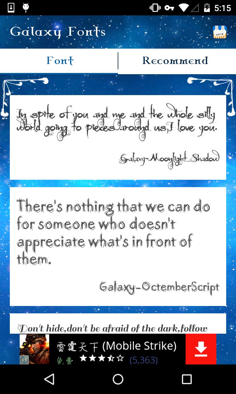 galaxy fonts for android apk download good fonts for android