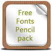 Free Fonts Pencil pack