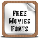 Free Movies Fonts ไอคอน