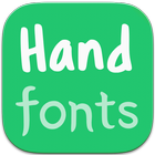 Hand Fonts for FlipFont آئیکن