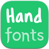 Hand Fonts for FlipFont icône