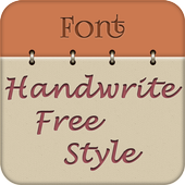 Handwrite Font Style Free icon Handwrite Font Style Free icon