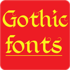 Gothic Fonts Zeichen