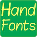 Hand Fonts for FlipFont APK