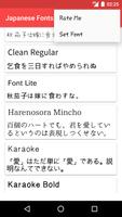 Japanese Fonts captura de pantalla 1