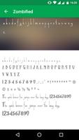 Zombie Fonts for FlipFont 截圖 2