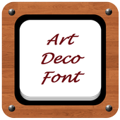 Art Deco Font Style ícone