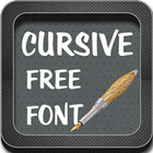 Cursive Fonts Style icon