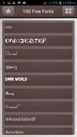 100 Free Font for Galaxy screenshot 1