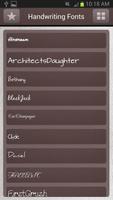 Handwriting Fonts Free capture d'écran 1
