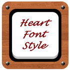 Heart Font Style icône