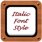 Italic Font Style icône