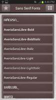 Sans Serif Fonts for S4 screenshot 1