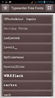 Typewriter Fonts Free スクリーンショット 1