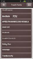 Trash Fonts for Galaxy s4 تصوير الشاشة 3