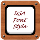 USA Font Style Zeichen