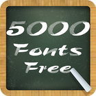 5000 Fonts Free Zeichen