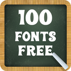 100 Fonts Free icône