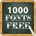 1000 Fonts Free ไอคอน