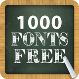 1000 Fonts Free ícone