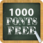 1000 Fonts Free icône