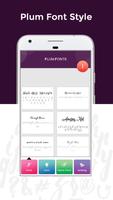 Plum Fonts Free পোস্টার