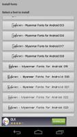 Flipfont Zawgyi Myanmar Fonts screenshot 1