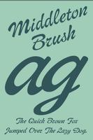 Middleton Brush Flipfont постер